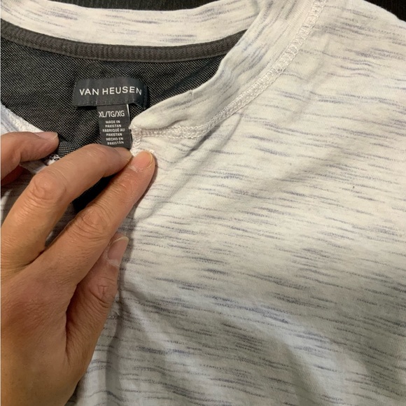 Van Heusen Long Sleeve Shirt Size XL Colour grey - Picture 3 of 3